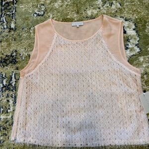 1. State Women's Blush Lace Tank Top NWT